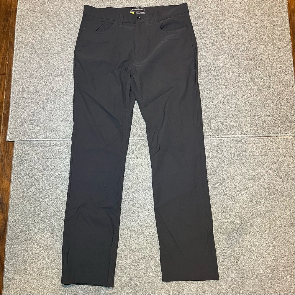 Eddie Bauer Travex Pants Mens Size 36X33 Gray Lightweight Hiking Outdoor